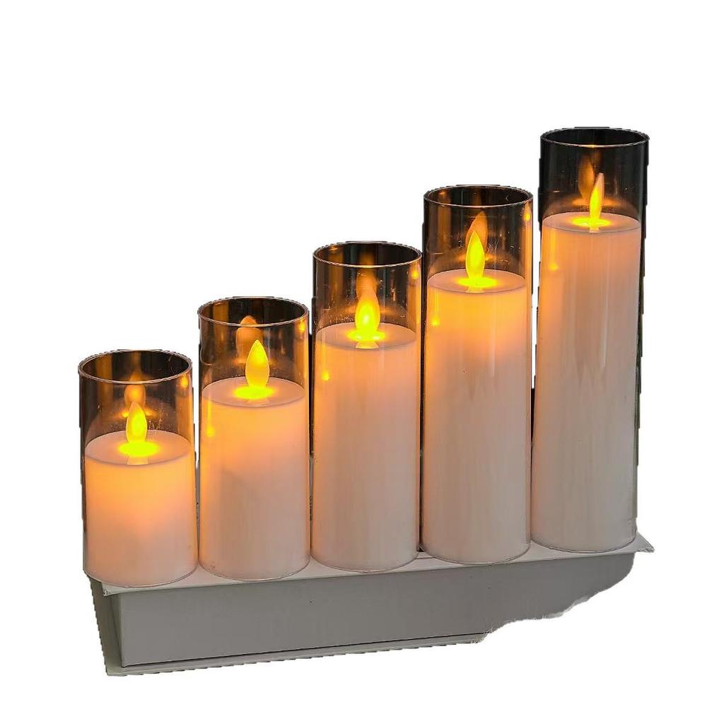 Acrylic LED Candle Atmosphere Light with Remote - Ideal for Romantic Birthday and Party Decorations.