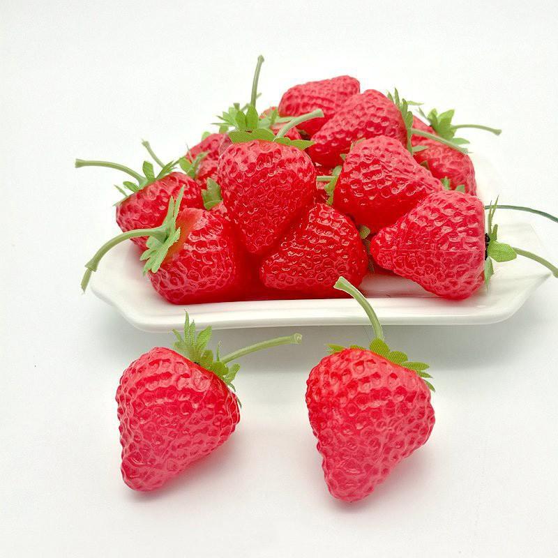 Strawberry Fake Strawberry 3.6*3cm/1.4*1.2in Foods Decor