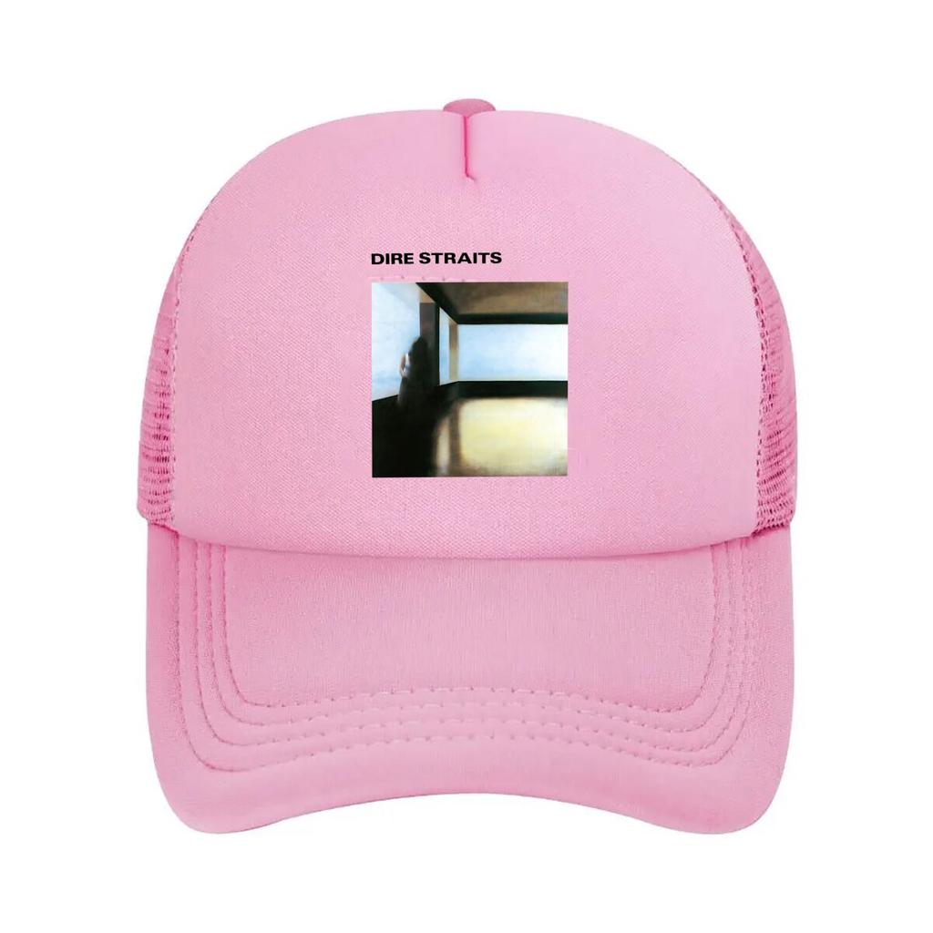 Dire Straits design with an album cover Mesh Baseball Caps Unisex Women Retro Sun Breathable Snapback Caps Dad Spring Hats