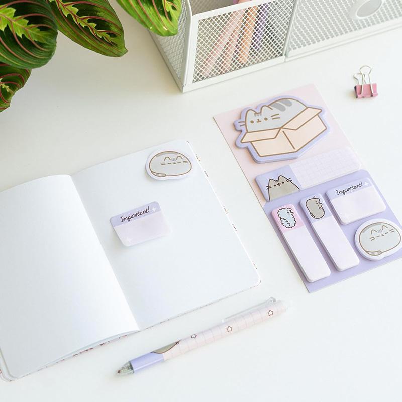 Pusheen - A4 binder from the Purrfect Love collection with sheets (4 rings, elastic band)