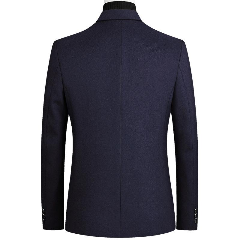 Men's Woolen Jacket Autumn and Winter New Small Suit Business Casual Jacket Single Suit Men's