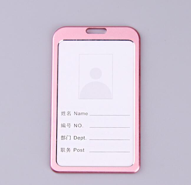 Алюминиевый держатель для визитной карточки с металлическим корпусом