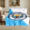 Manchester United Manchester City Pattern Blanket, Cozy Blanket for All-Season Comfort on Sofas, Beds, Office, Car, Camping and Travel