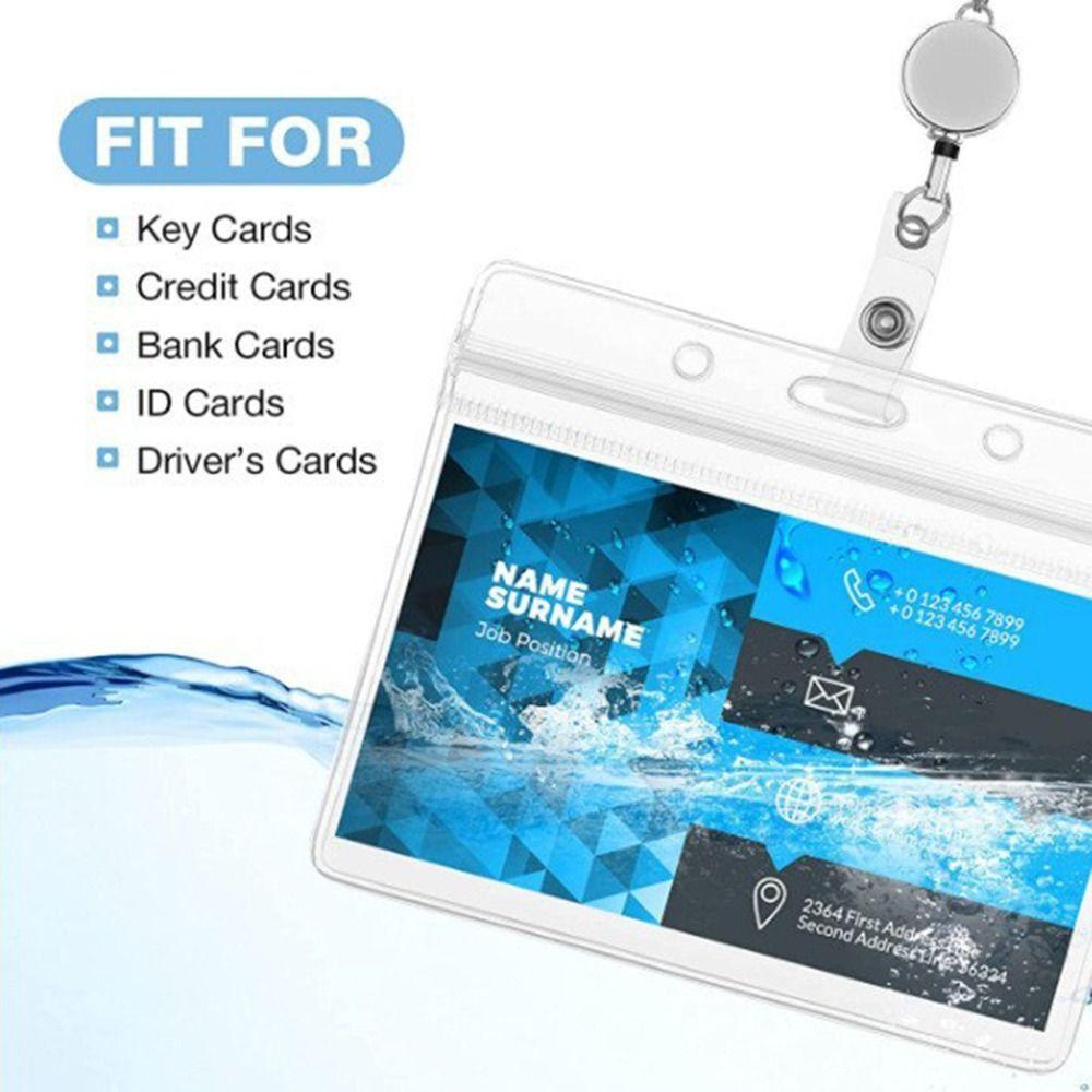 Chain Office Supplies Badge Reel Lanyard With Necklace With ID Card Holders Name Card Badge Holder