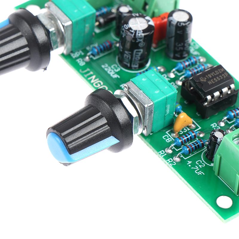 Плата фильтра нижних частот с одним питанием, плата предусилителя сабвуфера, 2,1 канала, постоянный ток 10-30 В