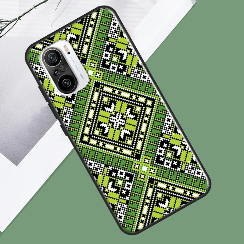 Чехол с узором украинской вышивки для Xiaomi 17 Pro Max 13 14 15 Ultra 13T 14T 15T Pro POCO F7 F5 F6 X5 X6 X7 Pro