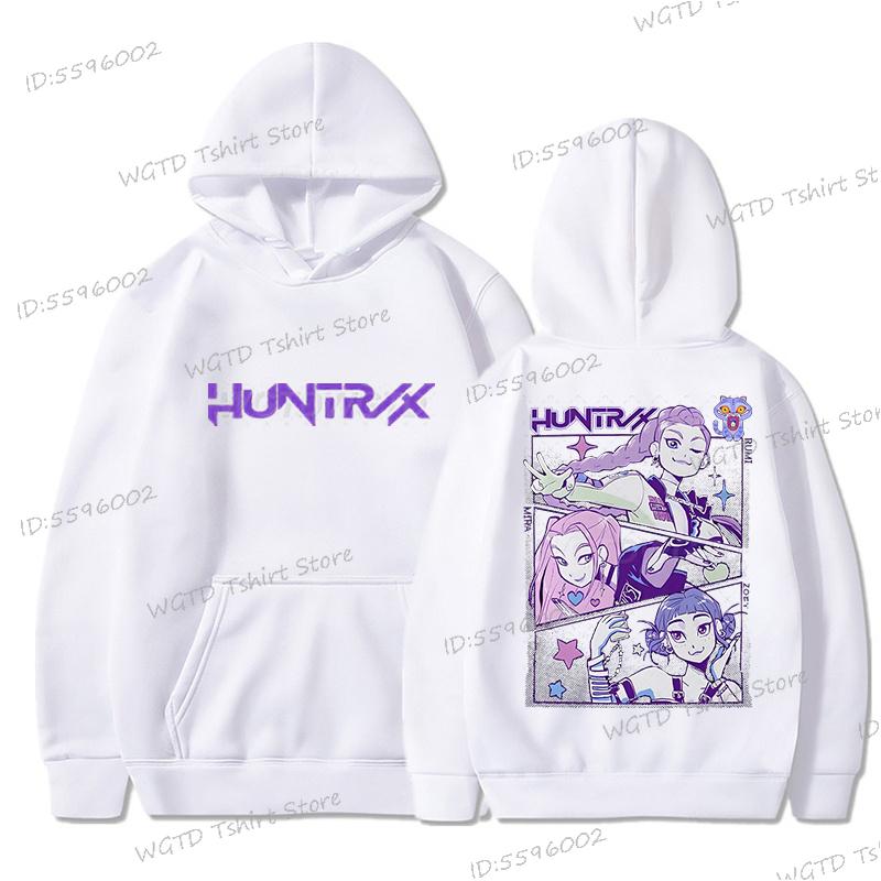 KPop Demon Hunters Hoodie Printing Sweatshirt Hooded Men Women Casual Pullovers Streetwear Fashion Casual HipHop Hooded Unisex