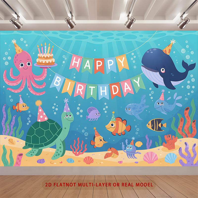 Party Backdrop Multicolor Photo Booth Background Wall Decor