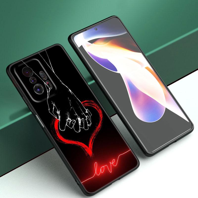 Чехол для телефона Kpop Love On The Finger для Xiaomi Mi A2 8 9 SE Note 10 10T 11 12 Lite 9T 11T 12S 12T Pro A3 6X 12X, черный чехол из ТПУ