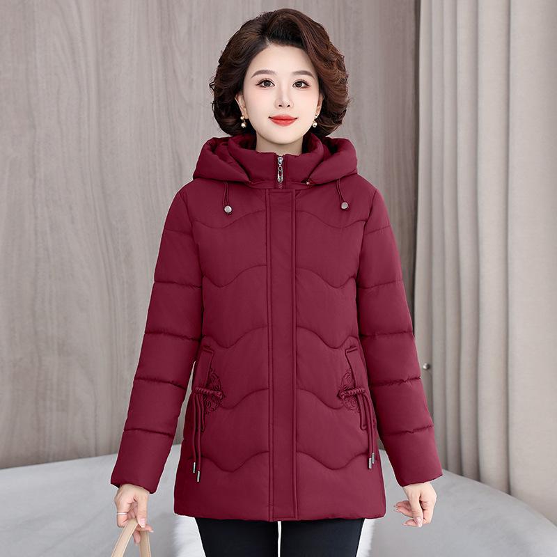 2024 Women's Mid-Length Loose Cotton-Padded Winter Jacket - Plus Size, Fashionable, Thickened Outerwear