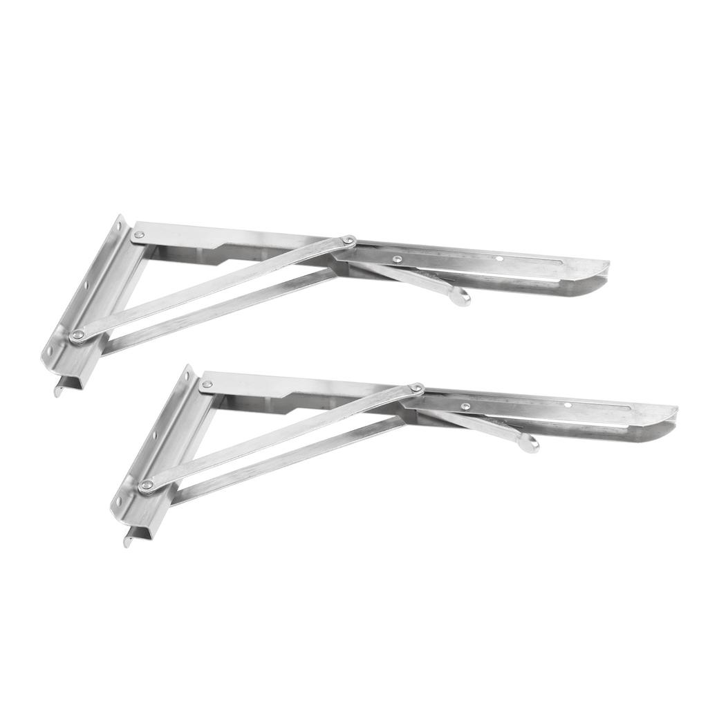 13,6 дюйма Складной стол-скамья Настенная полка Сверхпрочная нержавеющая сталь Настенный стол Кронштейн-опора для лодки, яхты, автодома