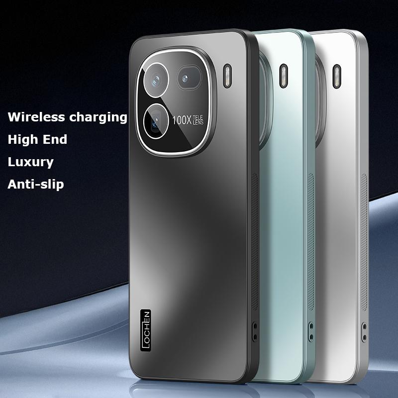 Для vivo iQOO 12 Pro Dazzle Plating Корпус ПК Камера Полное покрытие с пленкой для объектива Супер против падения Силикагель Край Противоскользящий чехол Защитный чехол