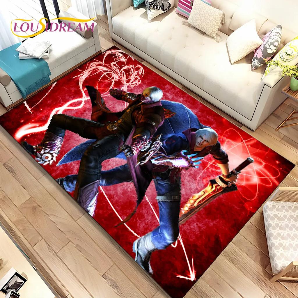 3D HD D-Devil May Cry DMC Game Gamer Коврик, Коврик для дома Гостиная Спальня Диван Коврик Декор, детский нескользящий напольный коврик