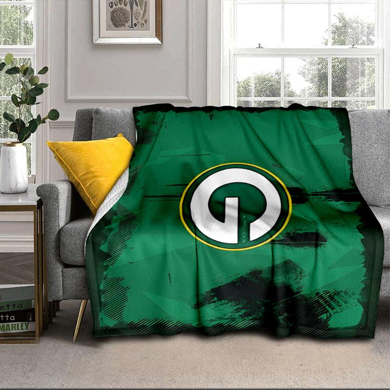 Green Bay Packers Gear Portable Blanket/Soft Blanket Bedding Blanket Suitable for Travel Camping Living Rooms Offices Sofas Fan Gifts