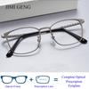 Мужские деловые очки для чтения с защитой от синего света, очки по рецепту для коррекции зрения, сверхлегкие фотохромные оптические солнцезащитные очки RX