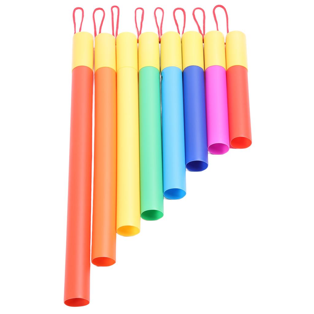 Набор из 8 музыкальных звуковых трубок Пластиковая интерактивная образовательная музыкальная трубка Ударный инструмент для детей