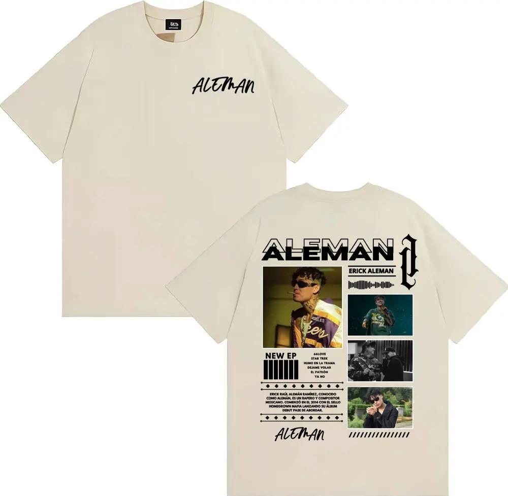 Rapper Erick Aleman 2026 Album Tour TShirt Mens Harajuku Street HipHop Cotton Casual Loose Fashion Women And Men TShirt