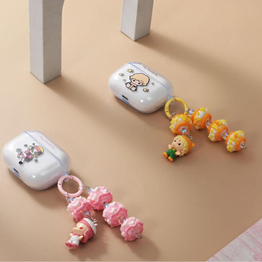 Новые TWS-K42 Bluetooth 5.3 Внутриканальные полностью беспроводные наушники с силиконовым чехлом-бусиной в виде мультяшной куклы