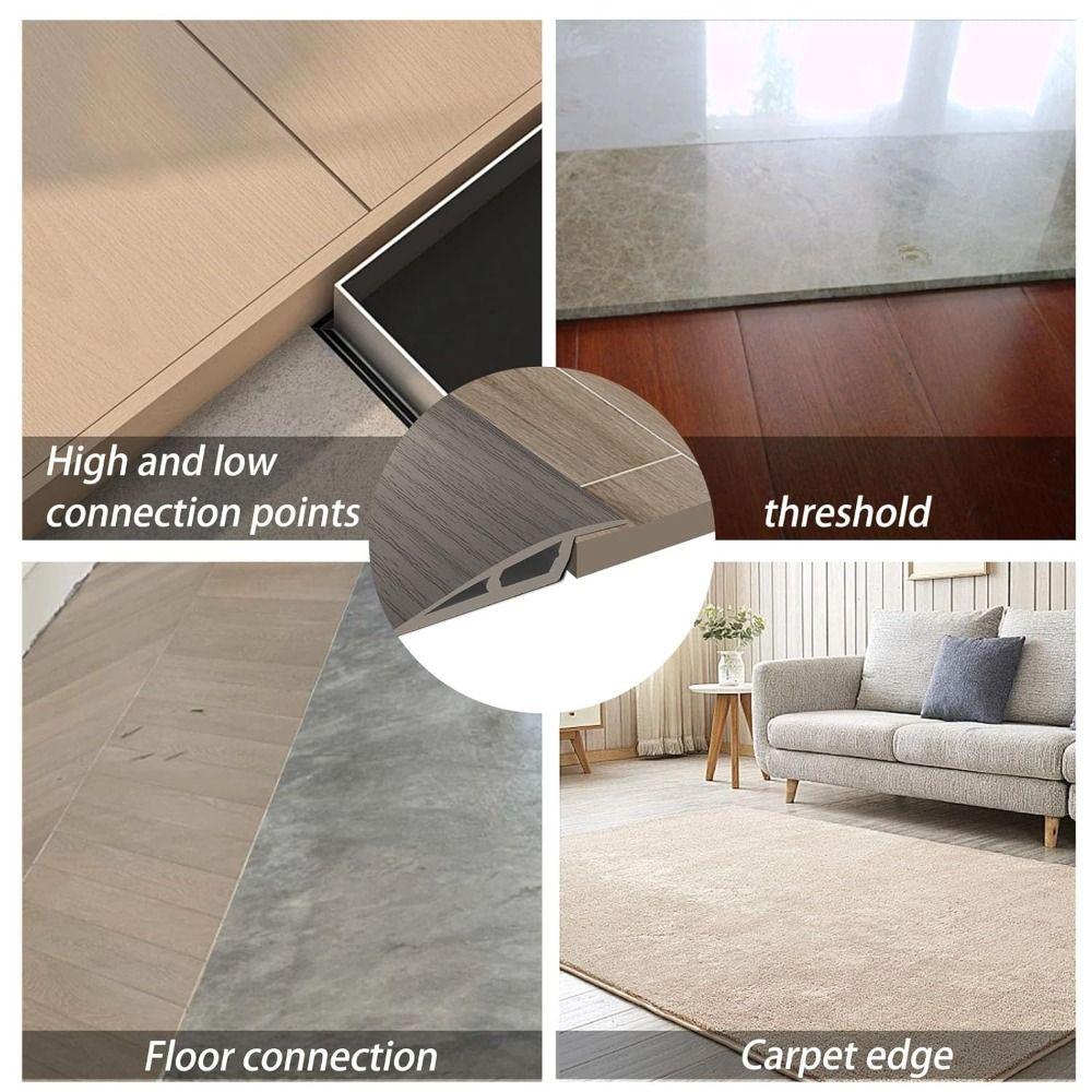 Wear-resistant Threshold Cover Carpet To Tile Edging Trim Strip Flat Button Strip  Doorway