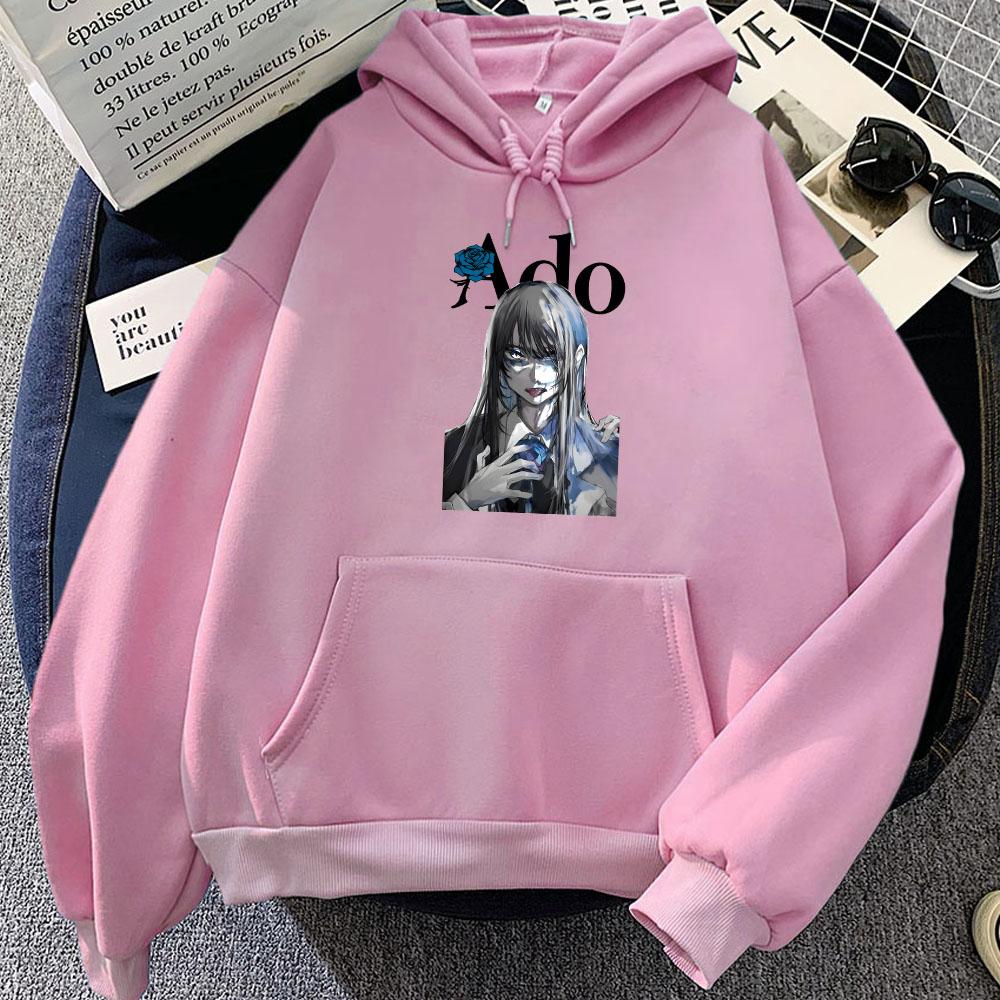 Japan Singer Ado Graphic Hoodies Sudaderas Para Mujer Streetwear Unisex Winter Women/Men Sweatshirts Hooded Print Hoodie
