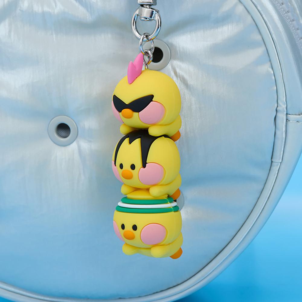Line Friends Minini World Sallini Playful Figure Keyring