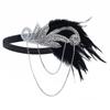 Masquerade Party Hair Accessories Feather Headwear Korean Style Headband Sequin Hair Band