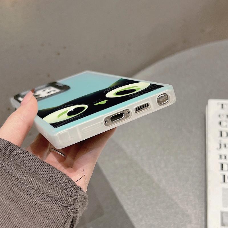 Cat Patterned Anti-drop Phone Case For Samsung S24 S23 A55 A35 Xiaomi Redmi 13C Poco C65 iPhone 15 Huawei Honor 90 Shockproof Protective Bumper Cover