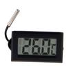 Thermomètre Digital Encastrable A Sonde - 1mètre -Terrarium -A Encastrer - NOIR