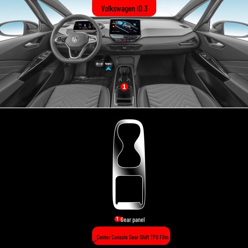 Volkswagen ID3 Center Console Protection Film: Fits 26 Models, Includes Navigation Screen Tempered Glass.