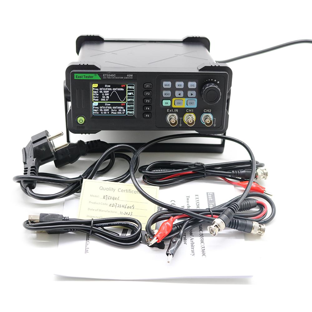 East Tester Mini двухканальный функциональный/произвольный генератор сигналов источник сигнала ET33C 20 МГц 40 МГц 60 МГц частотомер