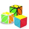 Cube Maple Black Neon Cubo Magico Speed Cube Twist Puzzle Maple Leaf Shape Speed Cube Puzzle Skewb Turning