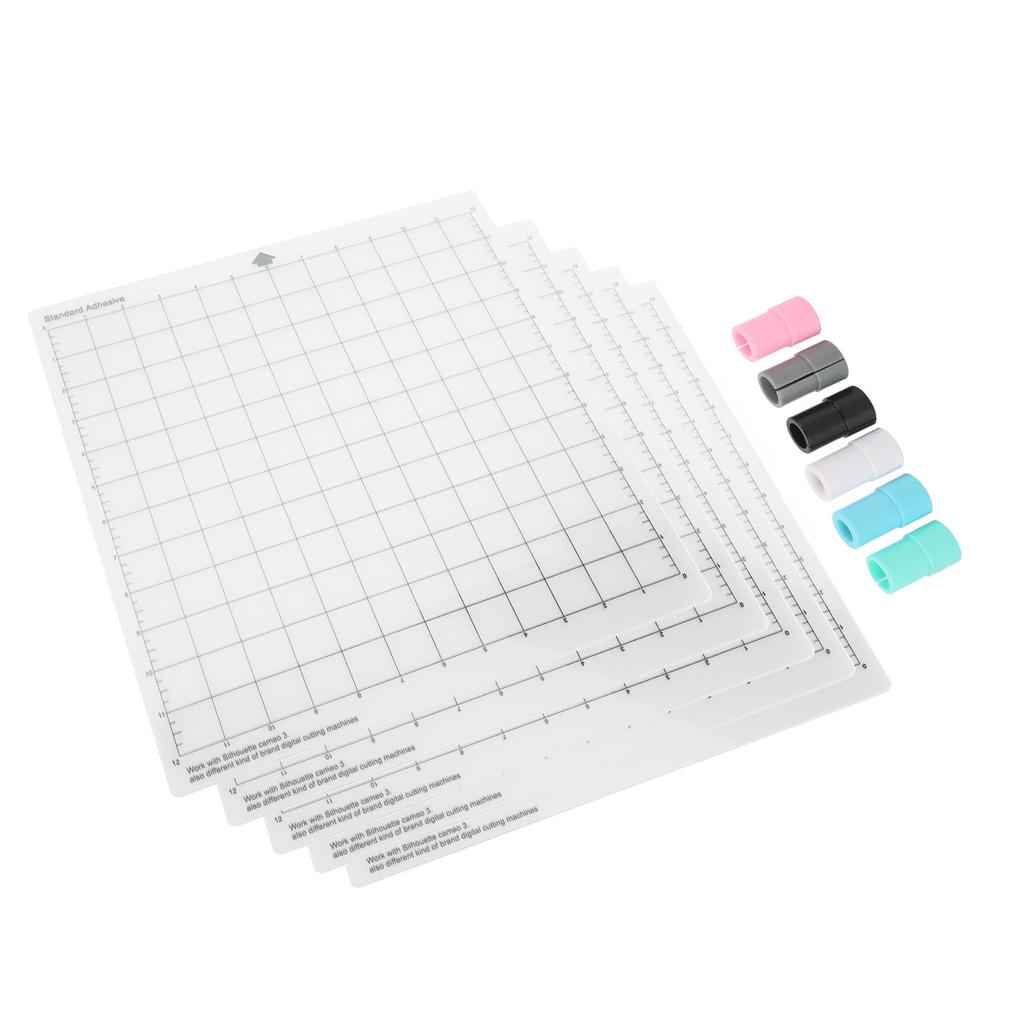 5шт 12x12 дюймов коврик для резки комплект клейкий противоскользящий коврик для резки с 6шт адаптер для ручки для Cricut