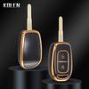 ТПУ Чехол-оболочка для брелока-ключа Renault Duster Sandero Logan Clio Captur Laguna Scen 2-кнопочный Держатель для бесключевого брелока Аксессуары