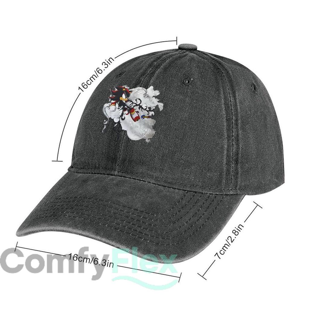 Shadow the Hedgehog Art Fashion Washed Baseball Cap Outdoor For Womens Unisex Female Beach Dad Hat Hip Hop