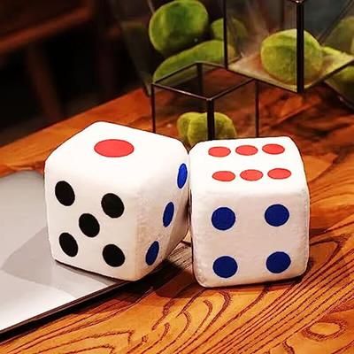 Пушистые игральные кости, мягкие игральные кости, подушка для объятий, мягкая плюшевая игрушка, игровой реквизит, украшение интерьера автомобиля, украшение для дома, товары для вечеринок