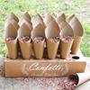 1 Set Confetti Tray 24 Holes Easy To Install Environmentally Friendly Reusable Multipurpose Wedding Decoration Kraft Paper Petal Confetti Cone Holder