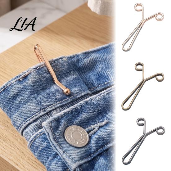 Alloy Waist Tightener 5/10Pcs for Pants, Reusable Cincher Clip Metal Loose Jeans, No Sewing Trousers Leg Shortening Clamp