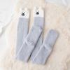 Japanese Cute High Knee Socks Children Coral Fleece Autumn And Winter Thickened Ins Home Confinement Socks Sleep Stockings
