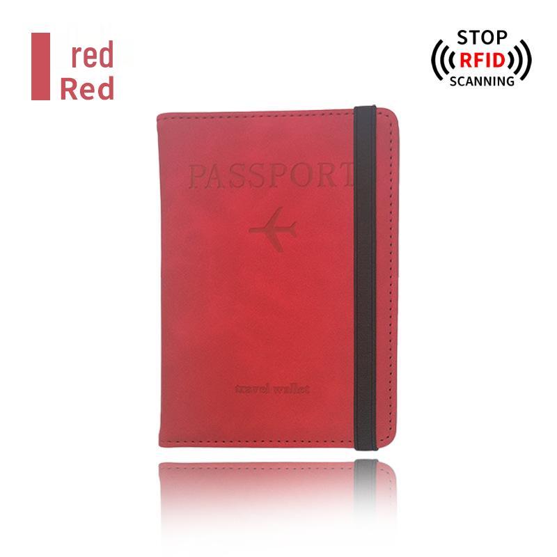 Набор: меняющий цвет держатель для паспорта из ПУ кожи и багажная бирка с RFID-защитой