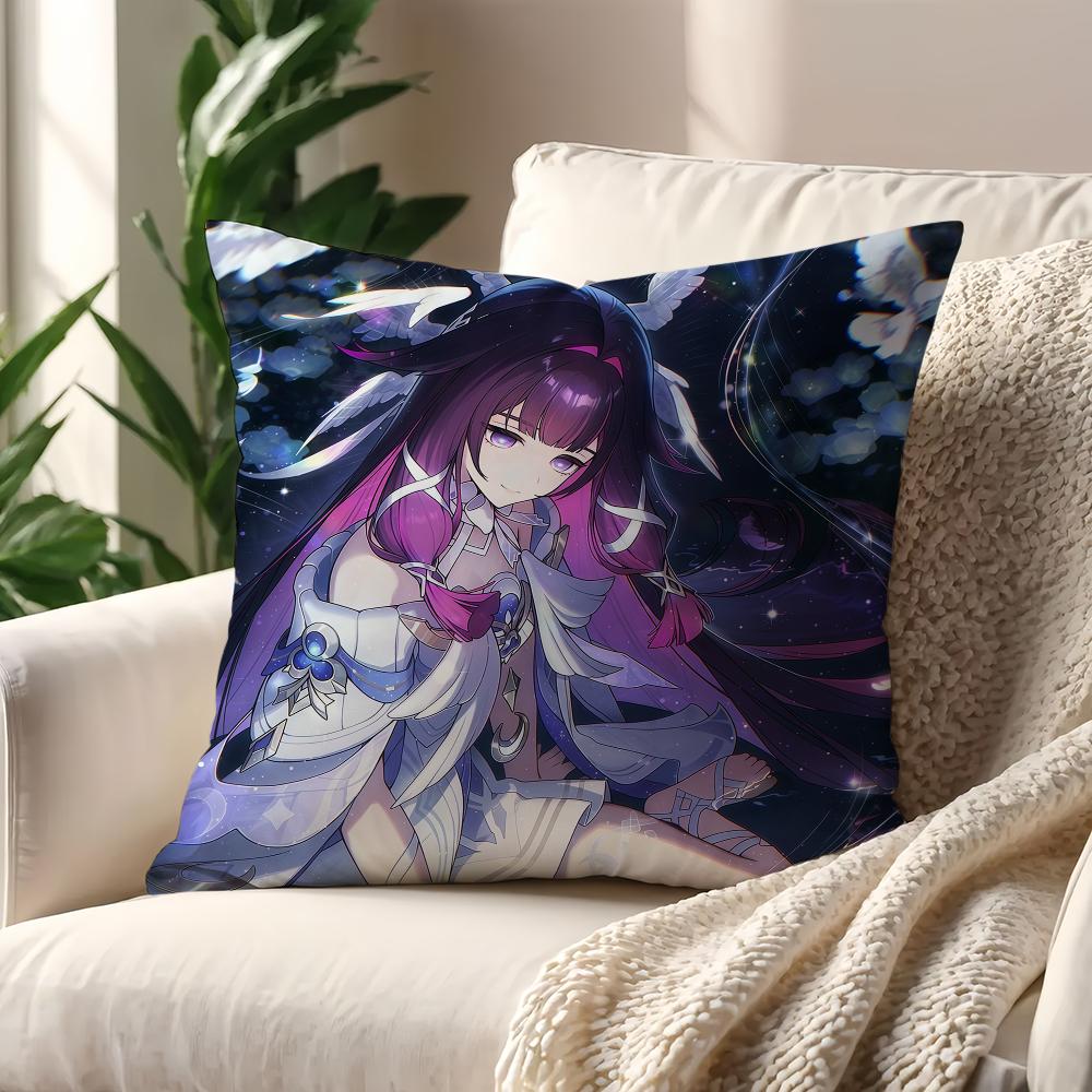 GGenshin Columbina Impact cushion cover For Pillow Printing Sofa Decoration Home Car Room Coffee Shop Office Nordic Simplicity