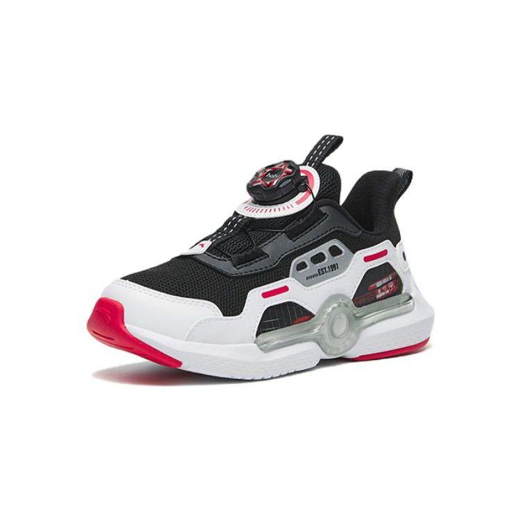 Anta Antiskid Wear-Resistant Childrens Casual Shoes Kids Sneakers Black White Red 312249909-4