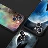 Чехол для телефона Cover для iPhone 17 Pro Max 16 15 14 13 12 11 Pro Max Plus 17AIR Ударопрочный Мягкий ТПУ Корпус Луна Воющий Волк Fundas