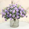 Artificial Carnation 20 Heads Realistic Fake Silk Flower Wedding Party Home Office