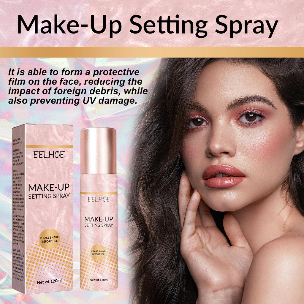 EELHOE Спрей для настройки макияжа Увлажняющий лосьон Увлажняющий контроль жирности Стойкий макияж Натуральный матовый Освежающий быстродействующий фиксатор Косметика