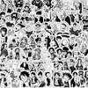 10/30/50/100 шт. Черно-белые Аниме Луффи Зоро Наклейки Мультяшные ONE PIECE Наклейки DIY Скейтборд Автомобиль Крутые Манга Граффити Наклейка