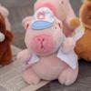 Cartoon Capybara Plush Keychain Pendant Stuffed Animals Doll Toys Backpack Hangings Decoration