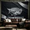 Custom Name Leeds Rhinos2 Printed Tapestry – Wall Hanging for Bedrooms, Dorms, and Home Decor