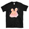 Cute Rabbit T-Shirt Funny Rabbit Clouds Gift Shirt Unisex Crew Neck Short Sleeve Graphic Tee Tops