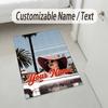 Personalized Crystal Velvet Carpet,Lana Del Rey Custom Printed Name, Plush Area Rug For Home Indoor Decor