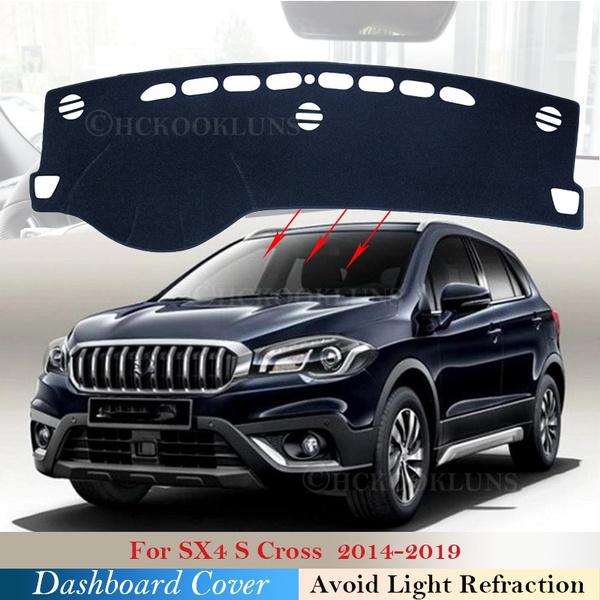 Защитная накладка на приборную панель для SX4 S-Cross 2014 ~ 2019, аксессуары, солнцезащитный козырек для приборной панели Maruti SX-4 SX Cross SCross